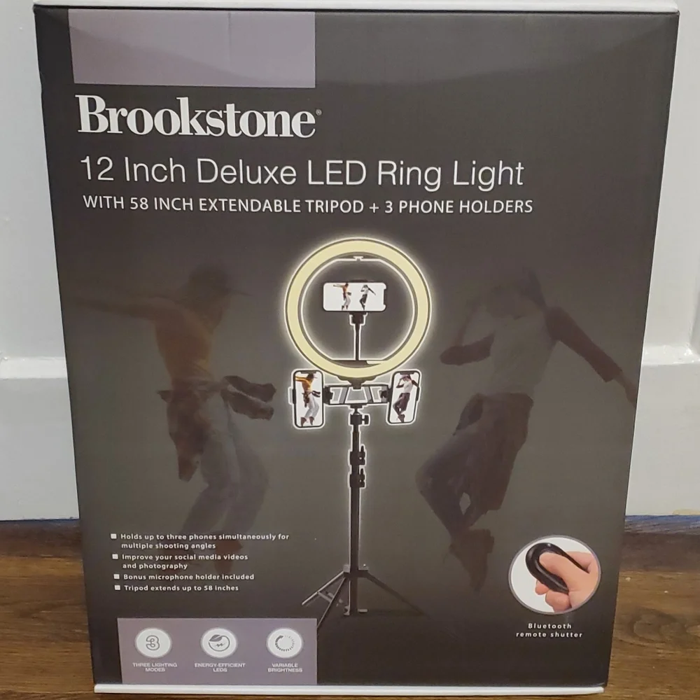 BROOKSTONE‎ 12 IN Deluxe LED Ring Light